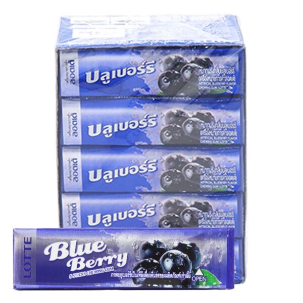 makro-snack-2205 ลอตเต้ สติ๊ก บลูเบอร์รี่ 13.5 ก. 20 ชิ้น