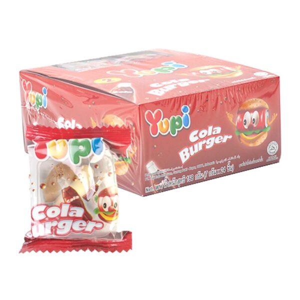 ยูปี้ กัมมี่ เยลลี่โคล่าเบอร์เกอร์ 7 ก. 24 ชิ้น
