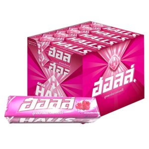 makro-snack-2228 ฮอลล์ ราสเบอร์รี่ แบบแท่ง 9 เม็ด x 20