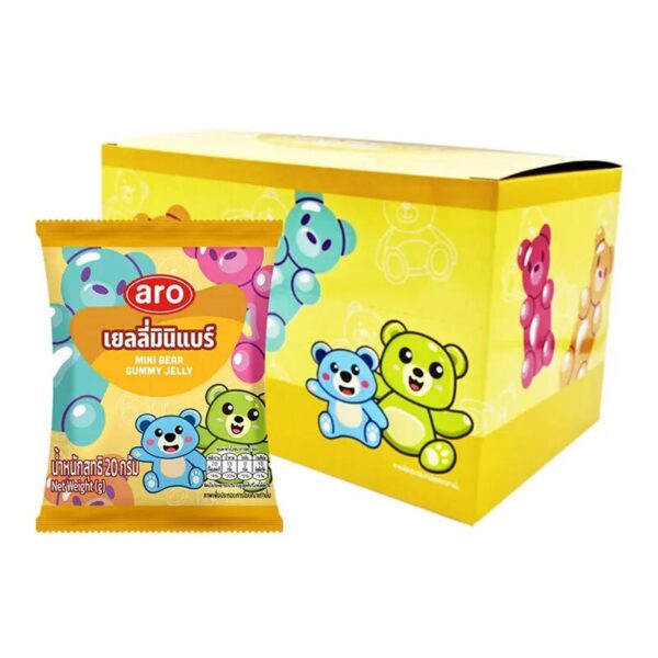 makro-snack-2233 เอโร่ กัมมี่เยลลี่ มินิแบร์ 20 ก. x 12