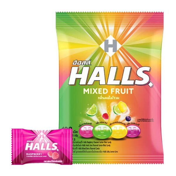 makro-snack-2266 ฮอลล์ ลูกอมมิกซ์ฟรุต 100 เม็ด