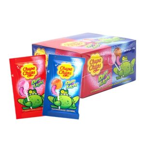 makro-snack-2271 จูปาจุ๊ปส์ ดิป แอนด์ ลิค อมยิ้มกลิ่นโคล่าและกลิ่นสตรอเบอร์รี่ 9 ก. x 12
