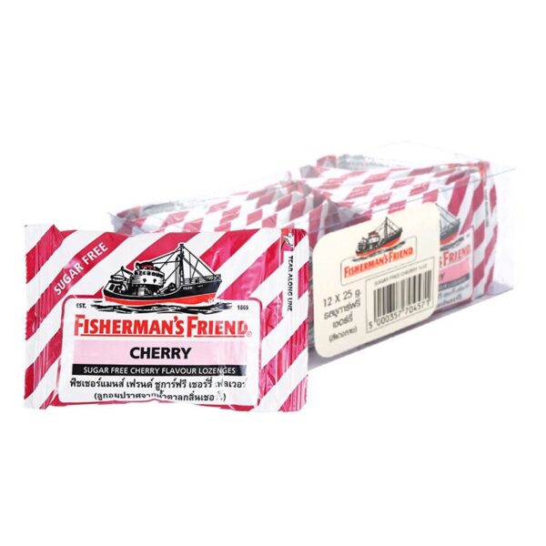 makro-snack-2320 ฟิชเชอร์แมนส์ เฟรนด์ ลูกอมปราศจากน้ําตาล กลิ่นเชอร์รี่ x 12