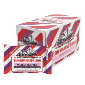 makro-snack-2341 ฟิชเชอร์แมนส์ เฟรนด์ ลูกอม ปราศจากน้ําตาล กลิ่นมิกซ์เบอร์รี่ 24 ซอง