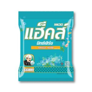 makro-snack-2367 แฮ็คส์ ลูกอม มิกซ์เฮิร์บ 270 ก. (100 เม็ด)