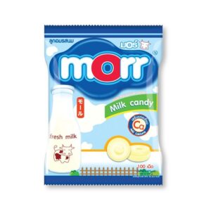 makro-snack-2388 มอร์ ลูกอม รสนม 250 ก. (100 เม็ด)