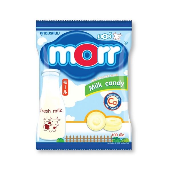 มอร์ ลูกอม รสนม 250 ก. (100 เม็ด)