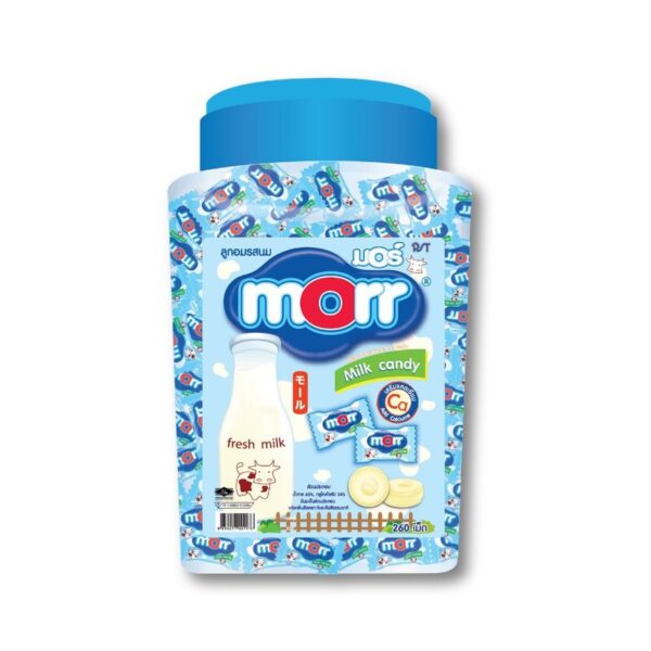 makro-snack-2427 มอร์ ลูกอม รสนม 796.5 กรัม (295 เม็ด)