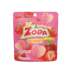 makro-snack-2458 วุ้นสําเร็จรูป Zoda Wow Gummy กลิ่นสตรอเบอร์รี่ 45g