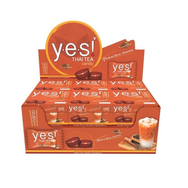 makro-snack-2460 Yes! ลูกอม รสชาไทย Thai Tea 12 x 79.2กรัม/แพ็ค