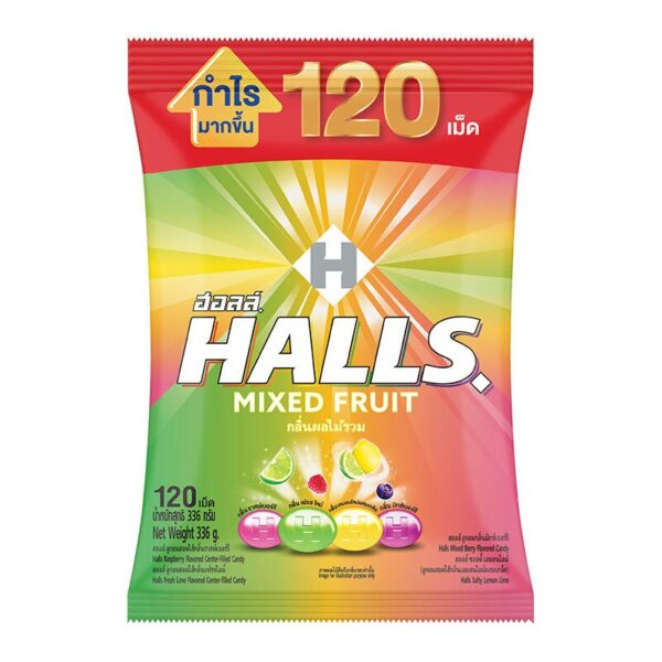 makro-snack-2487 ฮอลล์ ลูกอมมิกซ์ฟรุต 120 เม็ด