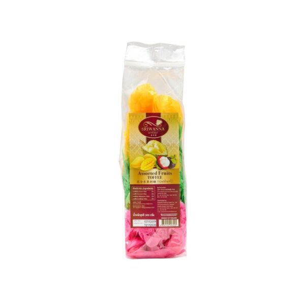 makro-snack-2510 ศรีวรรณา ทอฟฟี่รวมรส 250 กรัม (Assorted Fruits toffee 250 g)