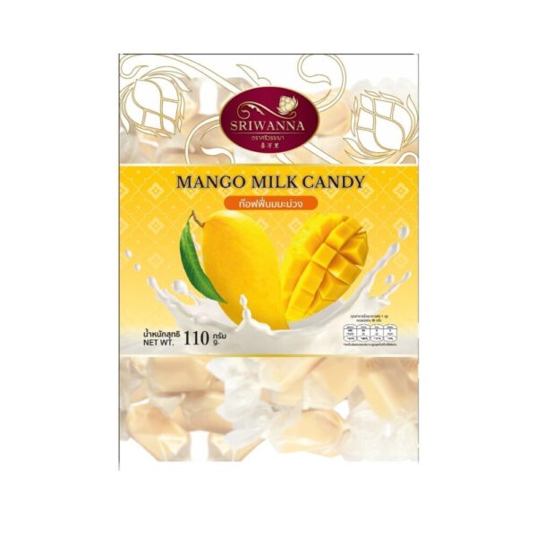 ศรีวรรณา ทอฟฟี่นมกลิ่นมะม่วง 110 กรัม  (Sriwanna Mango Flavored Milk Candy 110 g.)