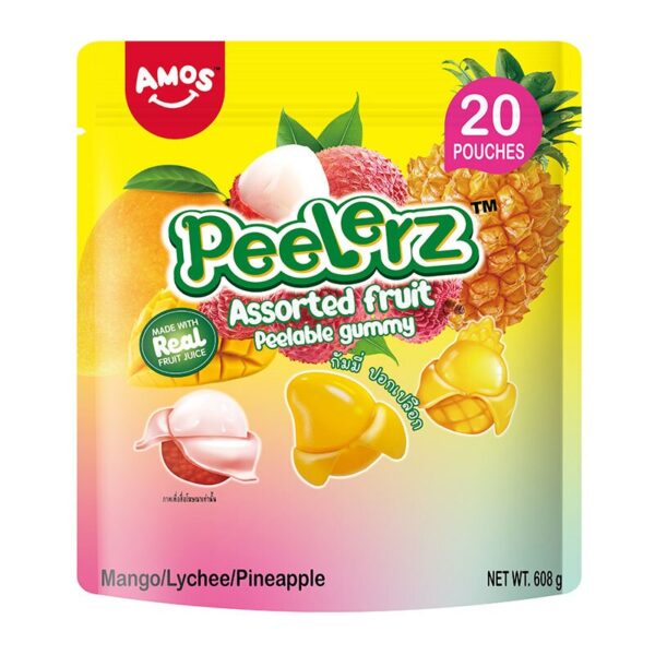 makro-snack-2515 เอมอส พีลเลอซ์ กัมมี่ปลอกเปลือก ผลไม้รวม 608 ก.