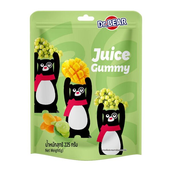 makro-snack-2554 ดร.แบร์ เยลลี่รวมรสผลไม้ 225 ก.