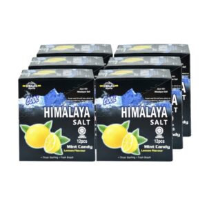 makro-snack-2582 Himalaya หิมาลายา ลูกอมรสมินท์ ผสมเกลือหิมาลายา กลิ่นเลม่อน 12 ซอง แพ็ค 6 กล่อง
