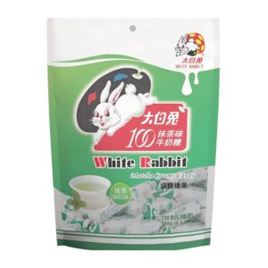 makro-snack-2589 ไวท์แรบบิท ลูกอมนมเคี้ยวนุ่ม รสมัทฉะ 150 ก.