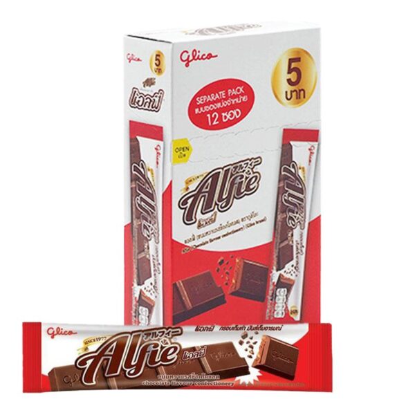 makro-snack-2595 แอลฟี่ ขนมหวาน รสช็อกโกแลต 15 ก. x 12