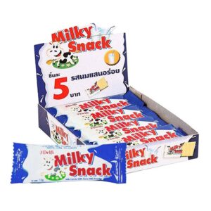 makro-snack-2607 เดลฟี่ ช็อกโกแลตมิลค์กี้ 13 ก. x 12