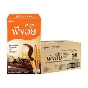 makro-snack-2616 พีจอย รสช็อกโกแลต 8 ก. x 12