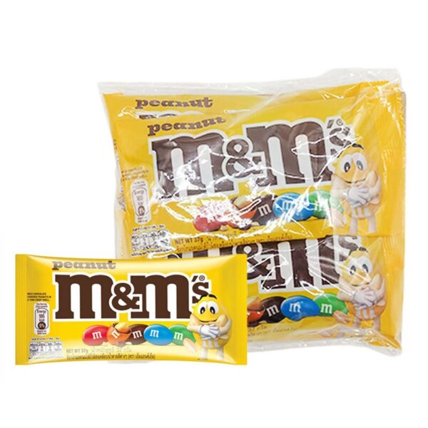 makro-snack-2638 เอ็มแอนด์เอ็ม ช็อกโกแลตพีนัท 37 ก. x 4