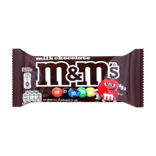 makro-snack-2669 M&M'S Milk Choco เอ็มแอนด์เอ็ม ช็อกโกแลตนม 37 กรัม*มีให้เลือกหลายแพ็กไซซ์