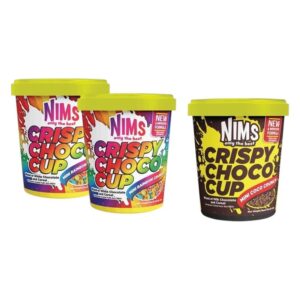 makro-snack-2686 (2 เเถม 1) Nims 250 กรัม 2 กระปุก เเถม Nims 60 กรัม ขนมโกโก้ครันซ์ ช็อคโกแลตเข้มข้ม คริสปี้ช็อก ขนมนําเข้า 250gเรนโบว์ 2+60g 1
