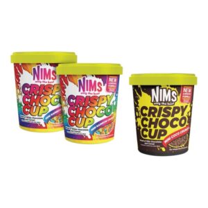 makro-snack-2688 (โปรสุดคุ้ม 2 เเถม 1) Nims Crispy Choco Tube ขนาด 60 กรัม โกโก้ครั้นซ์ ขนมข้าวพองเคลือบช็อกโกแลตแท้ เข้มข้น หลายรสชาติ เรนโบว์ 2 + ครันช์ 1