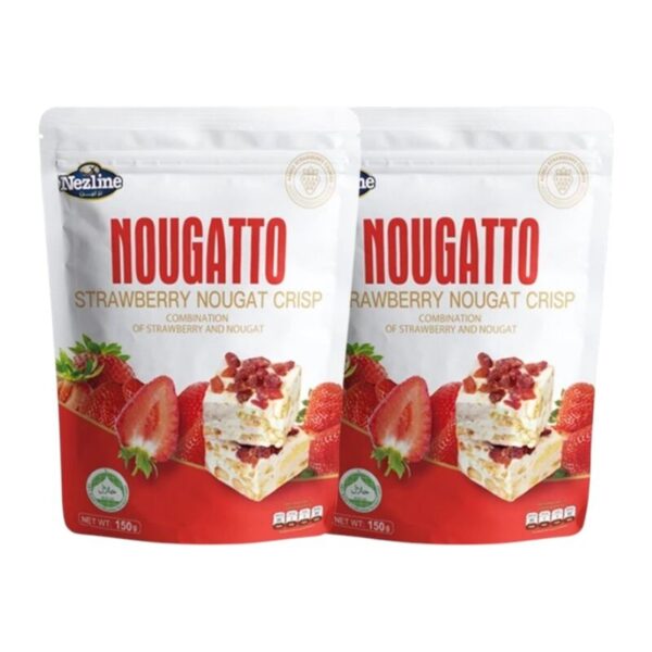 [3 รสชาติ] (300 กรัม) Nezline Nougatto Nougat Crisp นูกัตโตะ ขนมนูกัต มาเคียโต้ 3 รสชาติ ช็อกโกแลต สตรอเบอร์รี่ บลูเบอร์ สตอ 150g(2 ห่อ)
