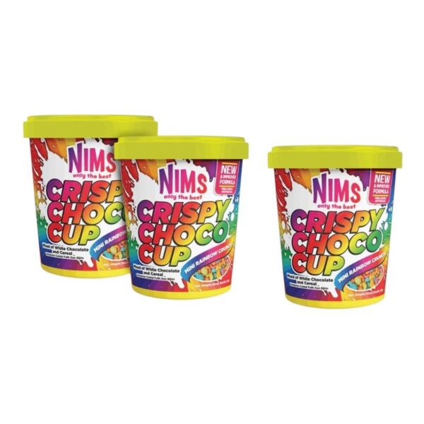 (2 เเถม 1) Nims Crispy Choco Tube ขนาด 60 กรัม โกโก้ครั้นซ์ ขนมข้าวพองเคลือบช็อกโกแลตแท้ เรนโบว์ 3