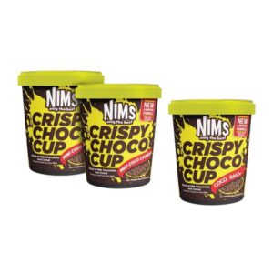 makro-snack-2700 (โปรสุดคุ้ม 2 เเถม 1) Nims Crispy Choco Tube ขนาด 60 กรัม โกโก้ครั้นซ์ ขนมข้าวพองเคลือบช็อกโกแลตแท้ เข้มข้น หลายรสชาติ ครั้นช์ 1 + บอล 2