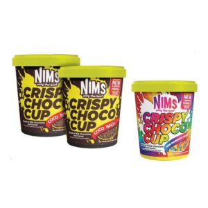 makro-snack-2702 (2 เเถม 1) Nims Crispy Choco Tube ขนาด 60 กรัม โกโก้ครั้นซ์ ขนมข้าวพองเคลือบช็อกโกแลตแท้ ครั้นช์ 2 + เรนโบว์ 1