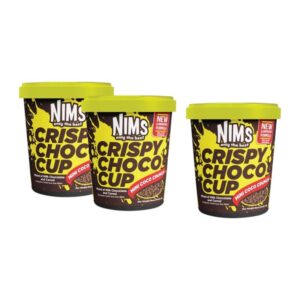 makro-snack-2703 (2 เเถม 1) Nims Crispy Choco Tube ขนาด 60 กรัม โกโก้ครั้นซ์ ขนมข้าวพองเคลือบช็อกโกแลตแท้ เข้มข้น