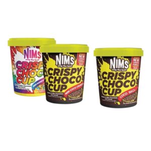 makro-snack-2704 (2 เเถม 1) Nims 250 กรัม 2 กระปุก เเถม Nims 60 กรัม ขนมโกโก้ครันซ์ ช็อคโกแลตเข้มข้ม คริสปี้ช็อก ขนมนําเข้า 250gบอล1+เรนโบ1+60g1