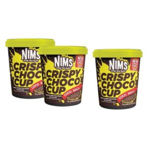 makro-snack-2705 (2 เเถม 1) Nims 250 กรัม 2 กระปุก เเถม Nims 60 กรัม ขนมโกโก้ครันซ์ ช็อคโกแลตเข้มข้ม คริสปี้ช็อก ขนมนําเข้า 250gบอล 2+60g 1