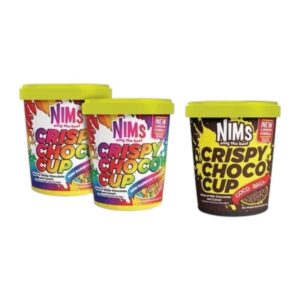 makro-snack-2708 (โปรสุดคุ้ม 2 เเถม 1) Nims Crispy Choco Tube ขนาด 60 กรัม โกโก้ครั้นซ์ ขนมข้าวพองเคลือบช็อกโกแลตแท้ เข้มข้น หลายรสชาติ เรนโบว์ 2 + บอล 1