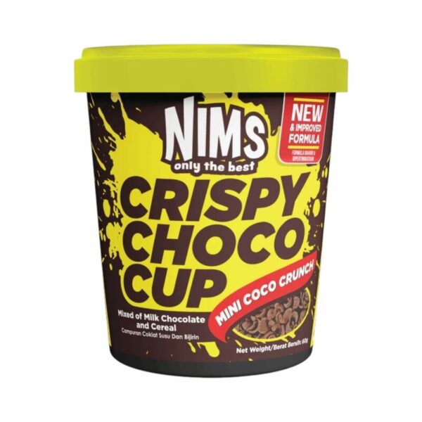 NIMS Crispy Choco Tube ข้าวสาลีอบกรอบเคลือบช็อกโกแลต ตรานิมส์ รสโกโก้ครัน (60 กรัม)