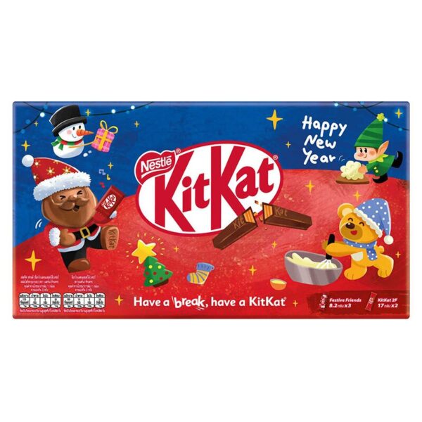 makro-snack-2730 คิทแคท ช็อกโกแลต เฟสทีฟ กิฟต์เซ็ต 19.2 ก.
