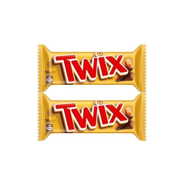 Twix ทวิกซ์แบบแท่งคู่ 50 กรัม (10172129)