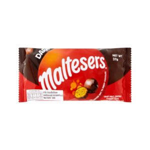 makro-snack-2738 Maltesers Dark Chocolate มอลทีเซอร์ขนมรสดาร์คช็อกโกแลตสอดไส้รสมอลต์ แบบซอง 37 กรัม