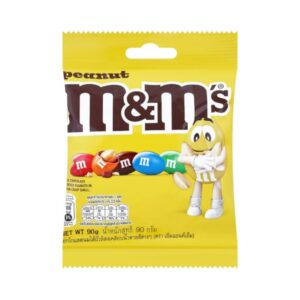 M&M'S Peanut เอ็มแอนด์เอ็ม พีนัท ช็อกโกแลตนมสอดไส้ถั่วลิสง 90 กรัม*มีให้เลือกหลายแพ็กไซซ์