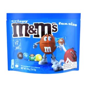 [แพ็ก 2 ชิ้น] M&M'S Crispy เอ็มแอนด์เอ็ม คริสปี้ ช็อกโกแลตสอดไส้ข้าวพอง ฟันไซส์ 144 กรัม x2
