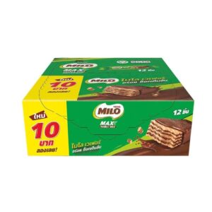 makro-snack-2752 ไมโล เวเฟอร์ ช็อคโกแลต 18.6 ก. x 12