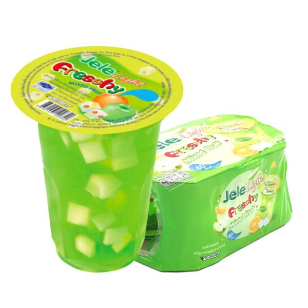 makro-snack-2764 เจเล่ เฟรชชี่ ผลไม้รวม 125 มล. x 6