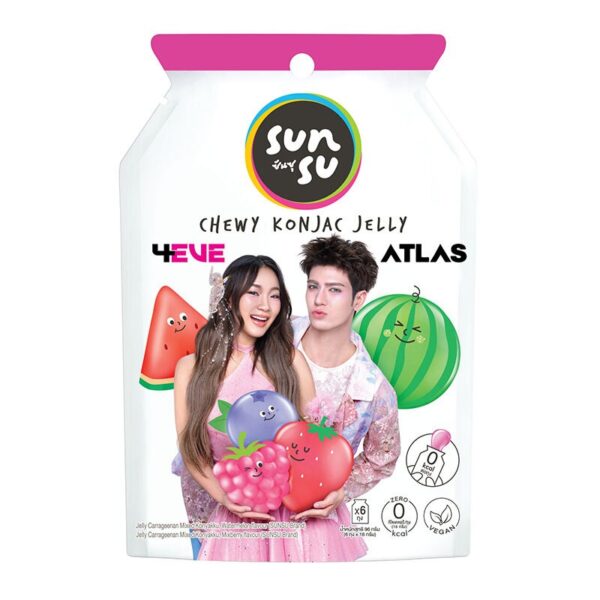 makro-snack-2786 ซันซุ เยลลี่ แตงโม & มิกซ์เบอรี่ 96 ก. x 6