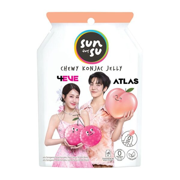 makro-snack-2788 ซันซุ เยลลี่ องุ่น & สตรอว์เบอร์รี่ 96 ก. x 6