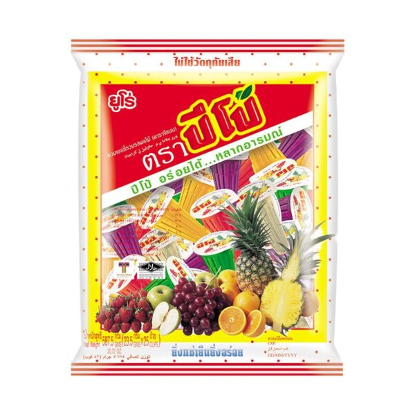 makro-snack-2793 ปีโป้ เยลลี่รวมรสผลไม้ 25 ชิ้น x 12