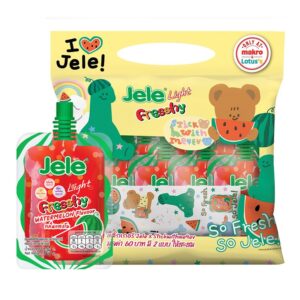 makro-snack-2797 เจเล่ ไลท์ เฟรช์ชี่ แตงโม 125 ก. x 9