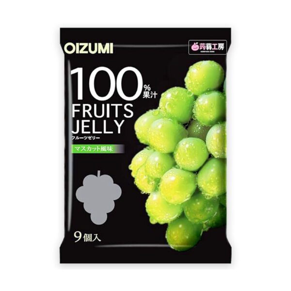 เจลลี่ผลไม้ กลิ่นองุ่นมัสแคท Bussan Fruits Jelly Muscat (Shimonita Brand)