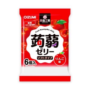 คอนยัคเจลลี่ผสมบุก กลิ่นแอปเปิ้ล Bussan Konjac Jelly Apple (Shimonita Brand)